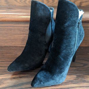 Women's Suede Black Bootie